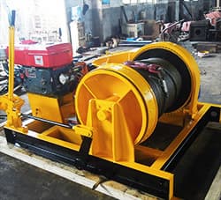 Supply JK Model Diesel Engine Driven Winch Machine Cranes